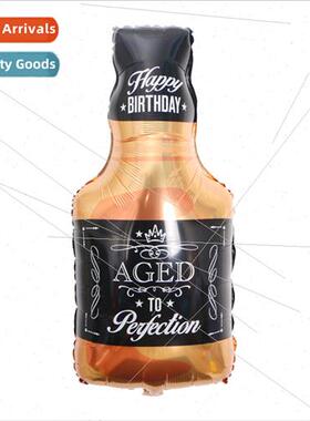 New Whiskey Bottle Aluminum Balloon Birthday Festival Decora