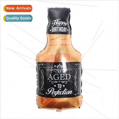 New Whiskey Bottle Aluminum Balloon Birthday Festival Decora