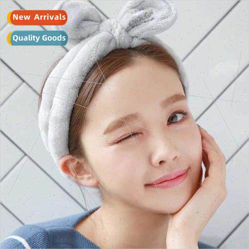 Coral Velvet Towel mple Cute Hair Bands Wash Hair Bands Hair