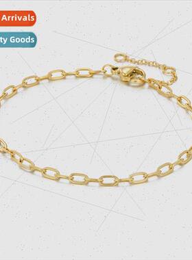 New Europe gold-plated bracelet female stainless steel chain