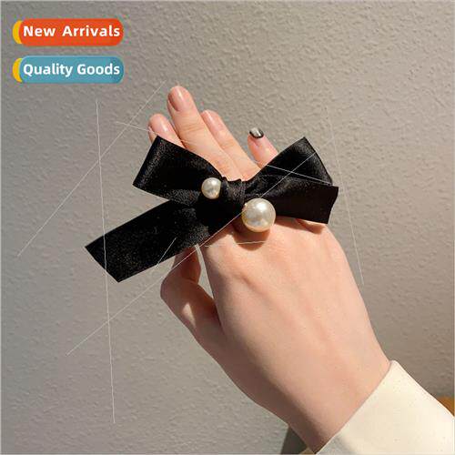 mple bow pearl headband new Korean advanced sense hair ring