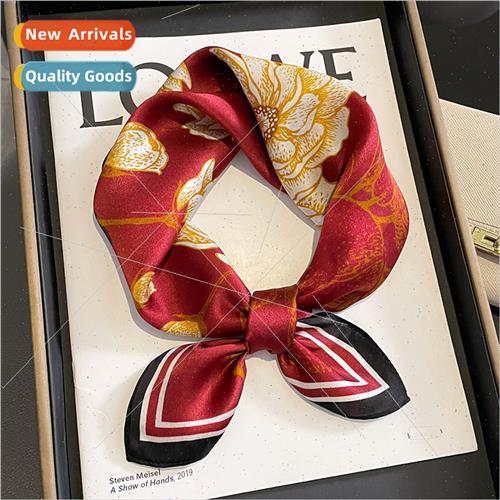 lk scarf female fall winter Korean  fashion silk square scar