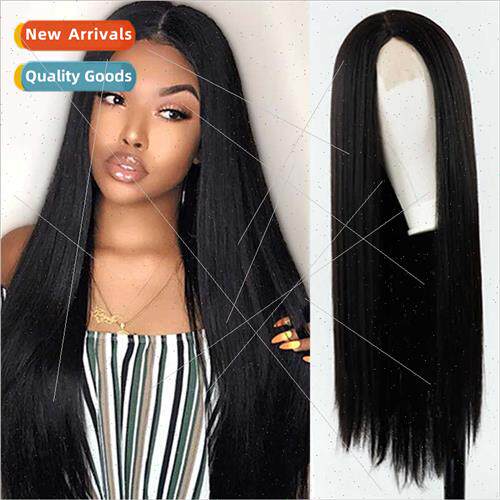Wig Europe Front Lace Head Covers Women Medium Bangs Long Ch