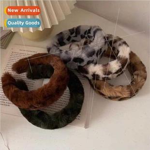 wide French wash winter pressure plush band fall hair