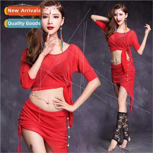 Belly dance costumes 2020 new mesh practice clothes su skirt