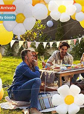 ttle Daisy Aluminium Film Balloon Chain Set Birthday Party S