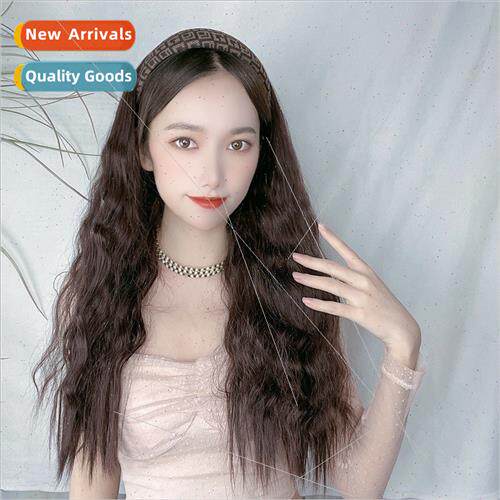U wig female long hair simulation human hair water ripple cu