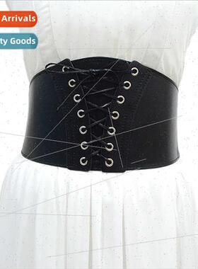 Europe Women Belt Atmosphere Casual Stch Elastic Waist Corse