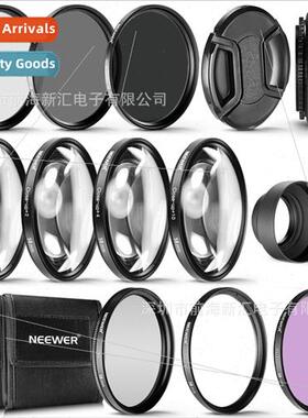 DSLR 37-82mm k filter set 17IN1ND2/4/8+center pinch+petal ho