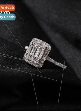 lver Square Zirconia Ring ins Hip Hop Index Finger Ring Full