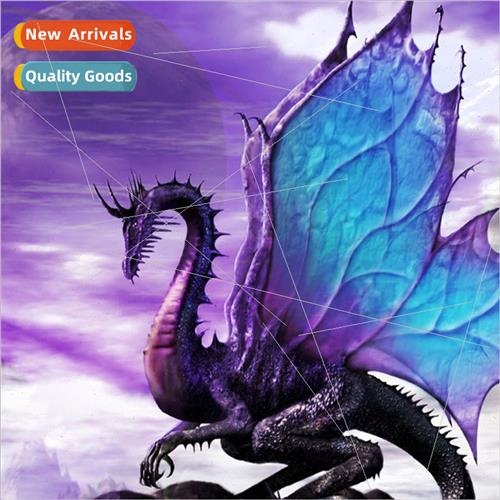 HEmbroidery New DIY Flying Dragon Full Embroidery mple Threa