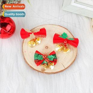 burlap decoration bow mini bells Christmas