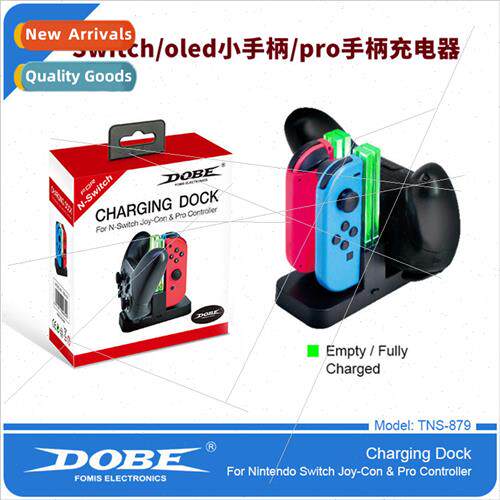 Swch small/Oled handle dazzle color quad charger + PRO handl