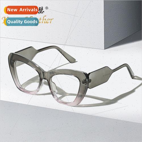 Fashion cat-eye plano 425 Europe nd myopia glasses frame Hun