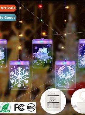 3D hanging lights christmas decoration led string lights roo