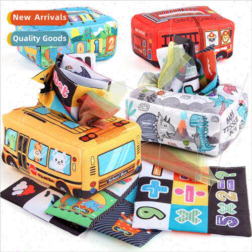 Baby Puzzle Early Learning Cloth Book Toy mulation Bus Schoo