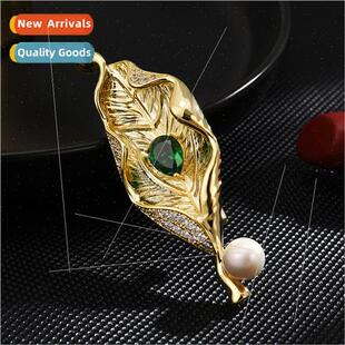Classic Gold Leaf Corsage High-grade Brooch Women Accessorie