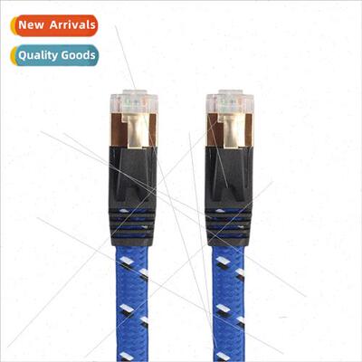 Tested Gold Plated Head Double Shield Braided Mesh Blue Comp