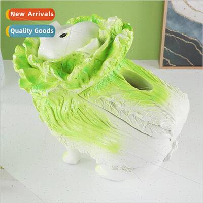 Home auspicious ornaments cabbage tissue box personalized ve