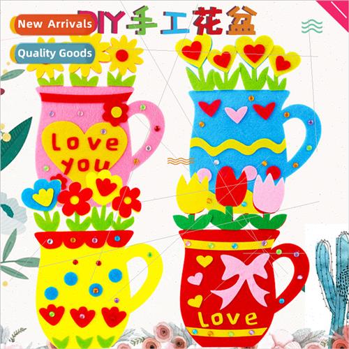 Teacher Day gift handmade three-dimensional flower pots pott
