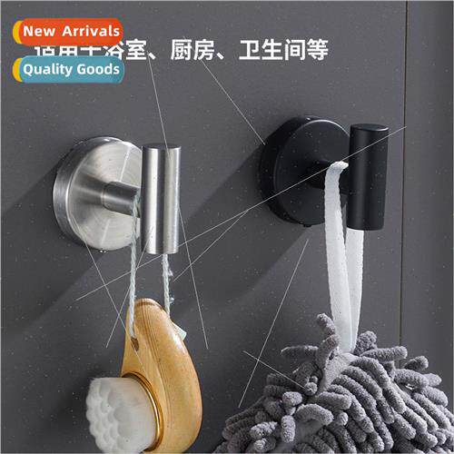 No-hole 304 coat hooks thickened wall hooks single hooks bat