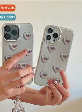 Korean  ins plating English love heart 适用 iPhone 12/13prom