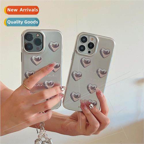 Korean  ins plating English love heart 适用 iPhone 12/13prom