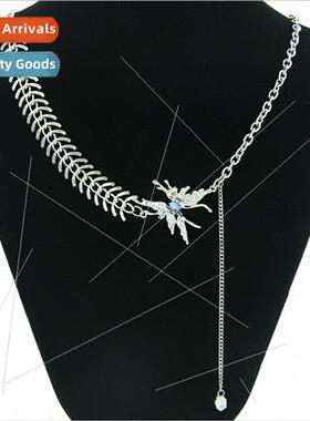 Personalized ins tide female Cuban chain 0 word chain splici