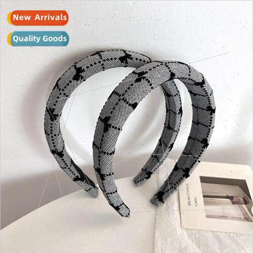Korea sponge new wash face headband wide edge bow senior hai
