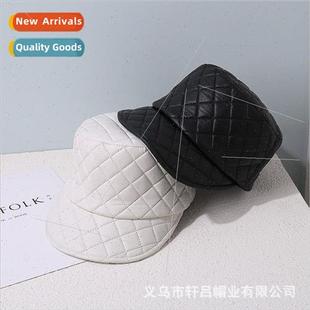 diamond lattice cap new femal tongue fashion duck Korea warm