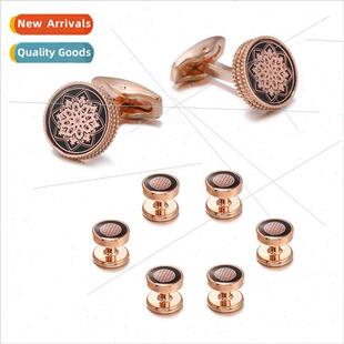 Business Tuxedo Cufflinks French Dress Buttons Set 8 Placket