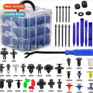 910pcs Boxed Clips Automotive Push-on Retainer Clips Plastic