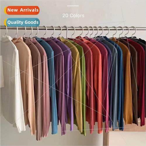 Ai fair honey half-high neck bottoming shirt female 2022 fal