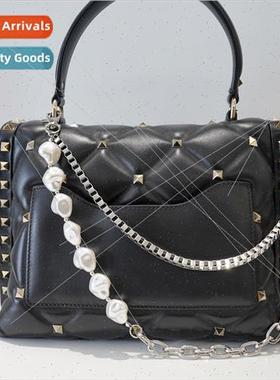 New retro INS Cuban square chain O chain shaped pearl luggag