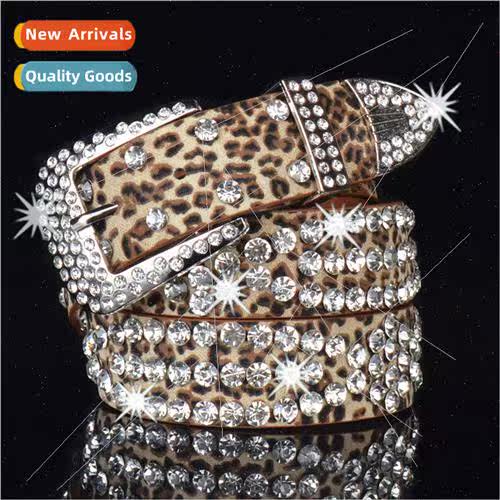 New full diamond women belt jeans belt pin buckle belt fashi