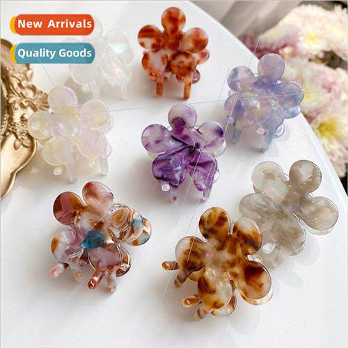 new small flower grab clip acetate hair clips small size cli