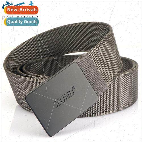Canvas belt men automatic buckle belt in youth business casu