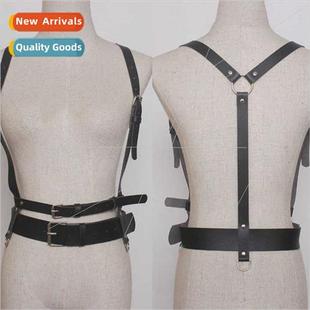 belt female hundred Retro decorative wide back shirt casual