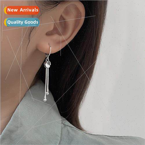 Cold wind earrings female Koreasimple fashion sense niche ta