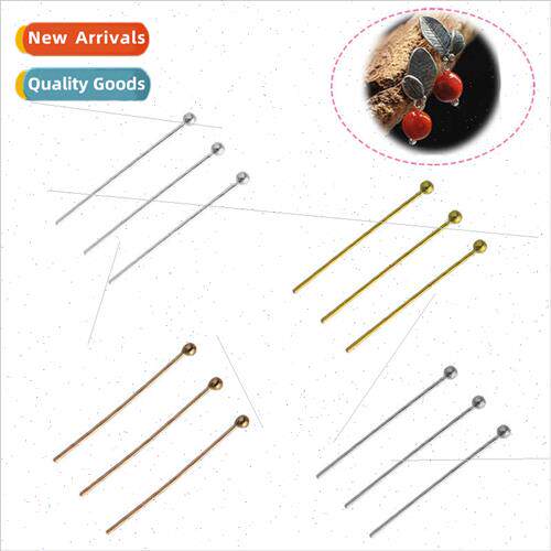 s925 silver round head needle beading material diy ball need