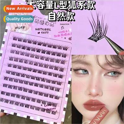 Large Volume Fox L Natural False Eyelash Segmented C-Curve F