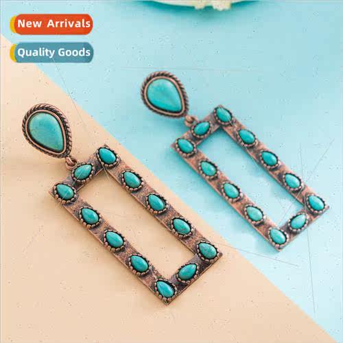 Europe alloy copper-plated retro earrings female personalize