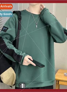 Round neck sweater boys spring fall new tide ins loose pullo