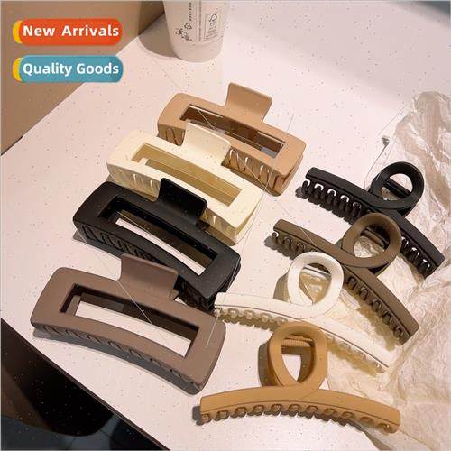 13cm large frosted scratch clip female summer hair clips bac