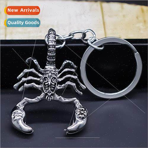 Fashion metal scorpion pendant set dark wind keychain tide m