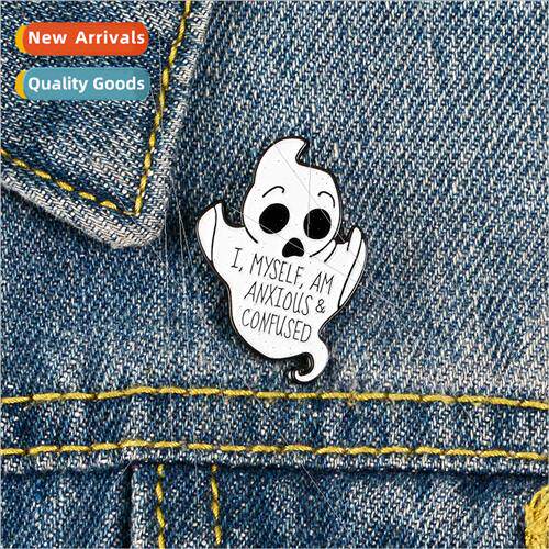 Halloween Creative  Spooky Oil Drip Alloy Brooch Shirt Lapel