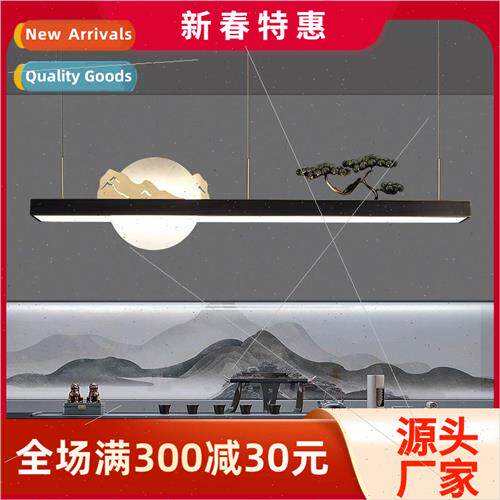 New Chinese tea room chandelier modern zen front dining room