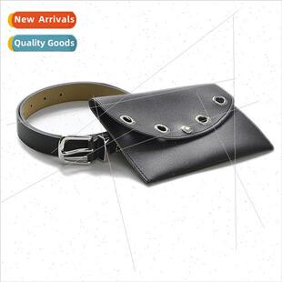 Europe Women Fashion Hundred Bag Belt Faux Leather Perated C