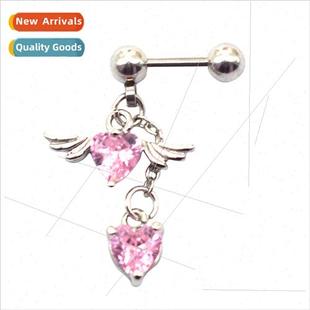 Wings Earring Europe Shaped Studs Angel Bone Heart Ear