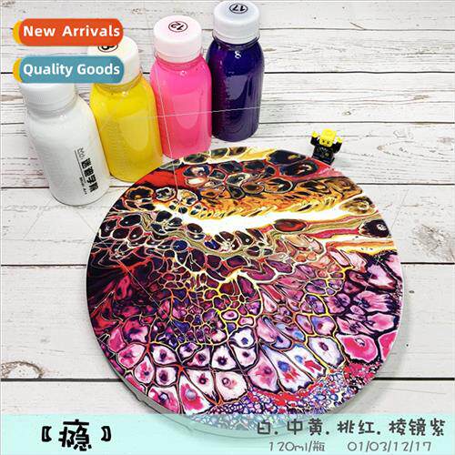 Handmade diy fluid painting paint set full set materials liq